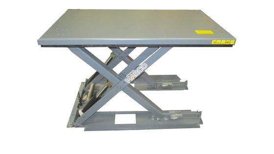 1000 kg Capacità di carico Tavolo elevatore a forbice idraulica elettrica con CE e basso profilo